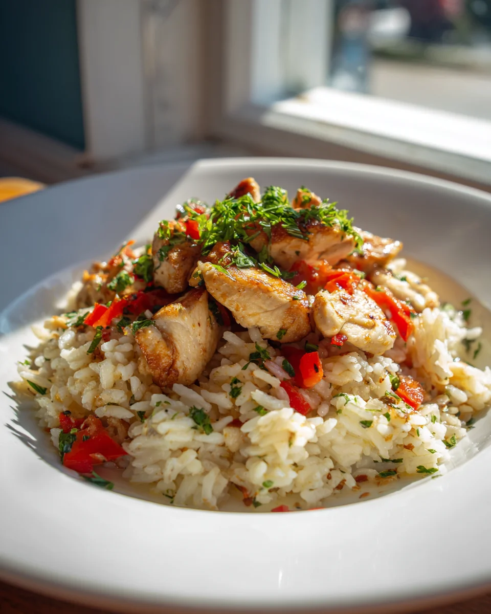 Serbisches Reisfleisch mit Hähnchen: Schnell, leicht & lecker!