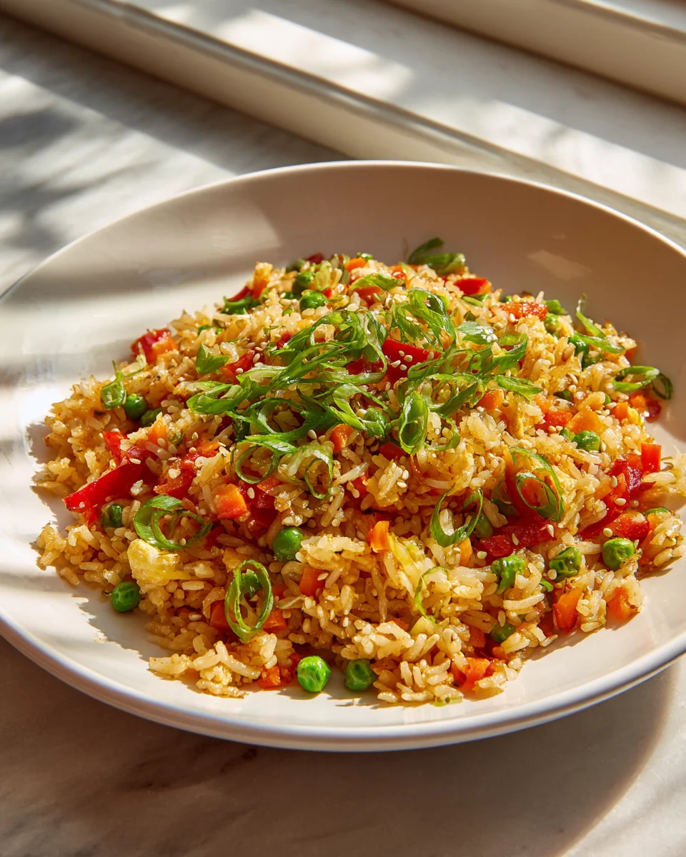 Leckerer Veggie Fried Rice mit Sesam – Schnell & einfach!
