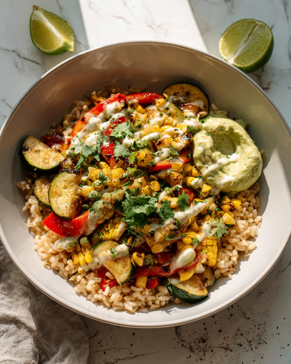 Mexikanische Veggie Reis Bowl: Schnell & Gesund genießen!