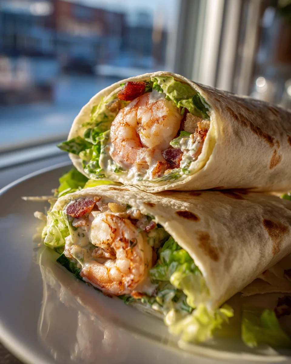 Gegrillte Garnelen Caesar Wraps – Frisch & unwiderstehlich!