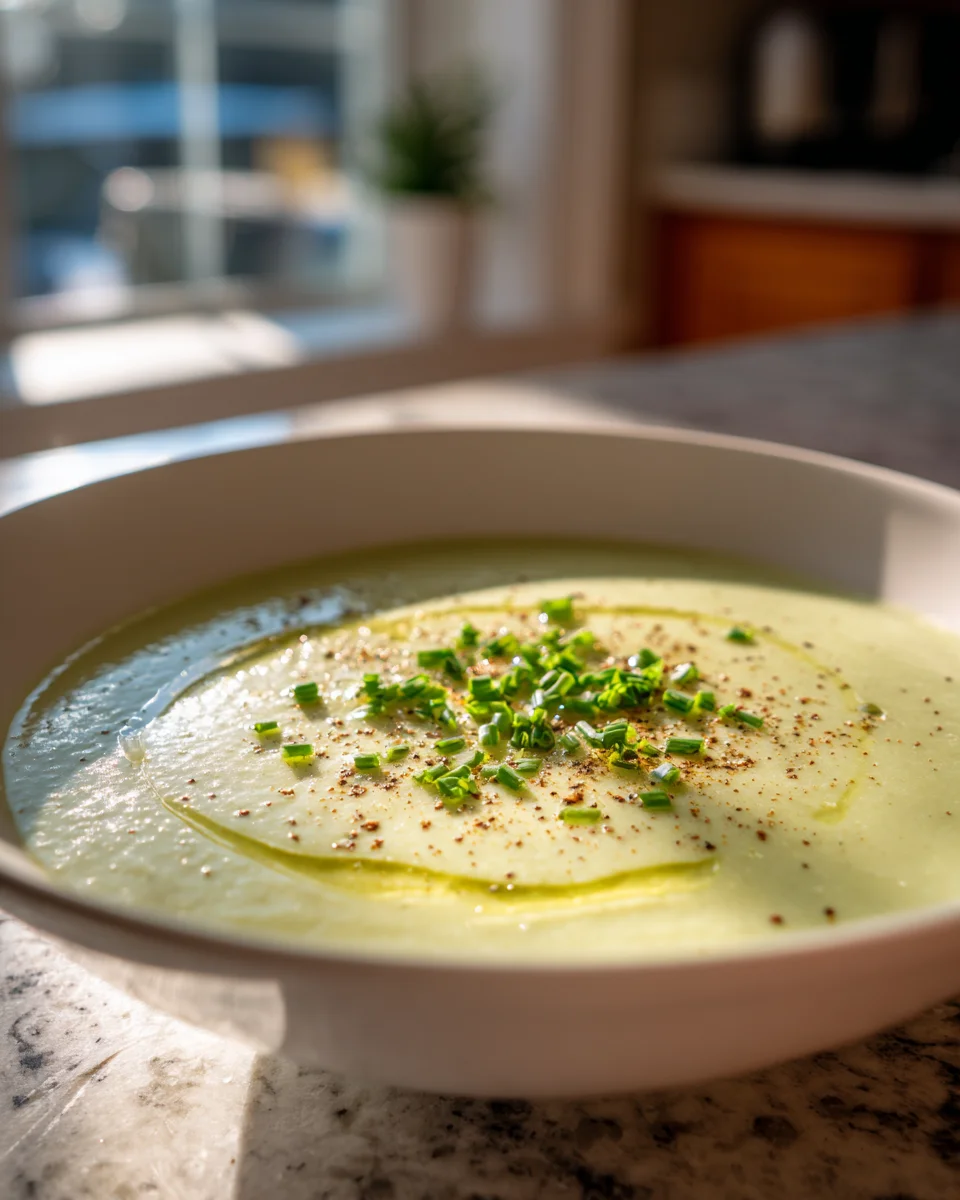 Spargelsuppe mit Zitronensaft und weißem Pfeffer - alkoholfrei!