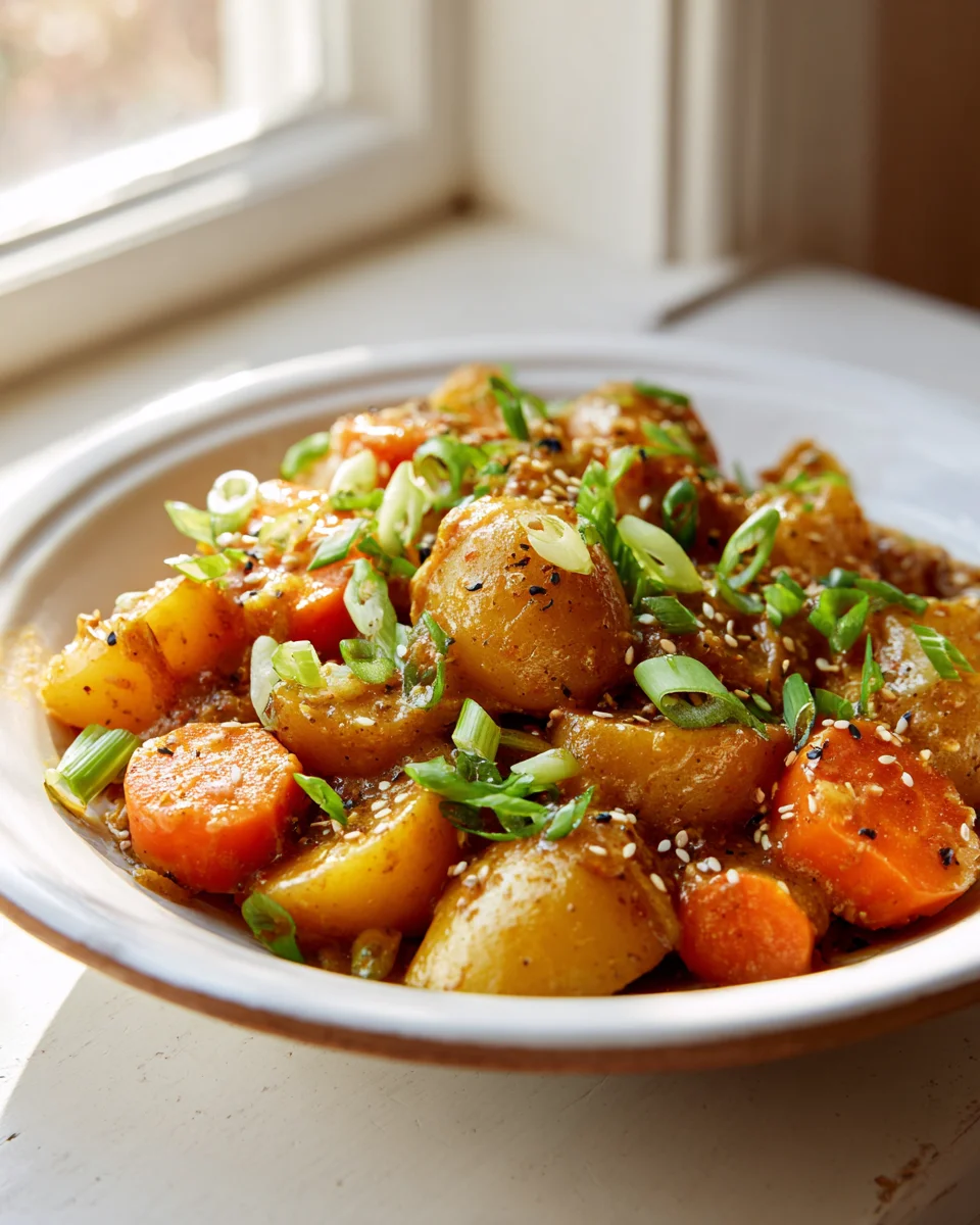 Würziges Japanisches Curry mit Kartoffeln und Karotten