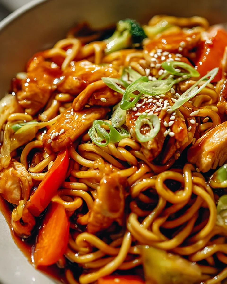 Leckere Hähnchen Teriyaki Nudeln – Einfaches Rezept zum Nachkochen!