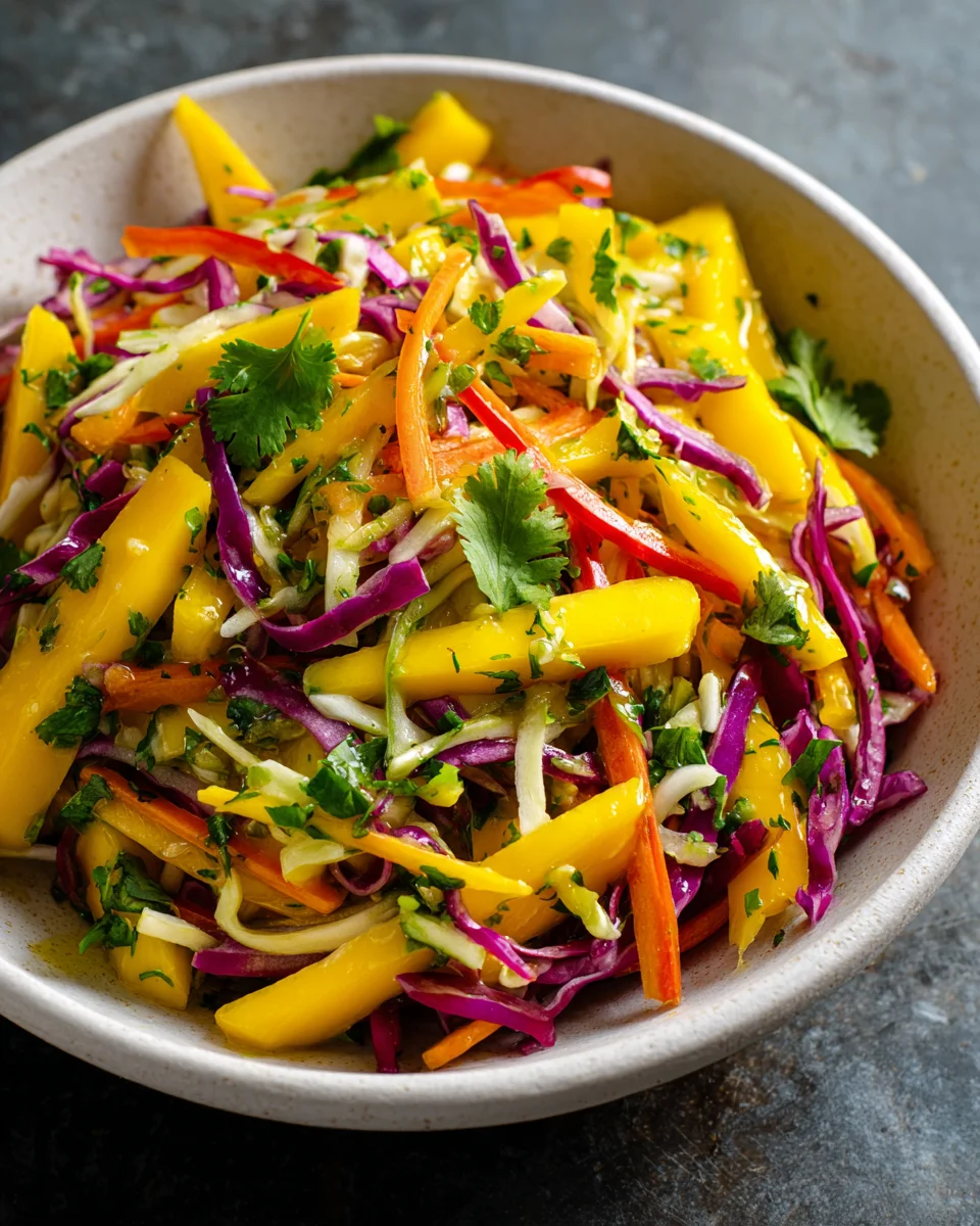 Frischer Mango Slaw: Leckeres Rezept für einen Sommersalat