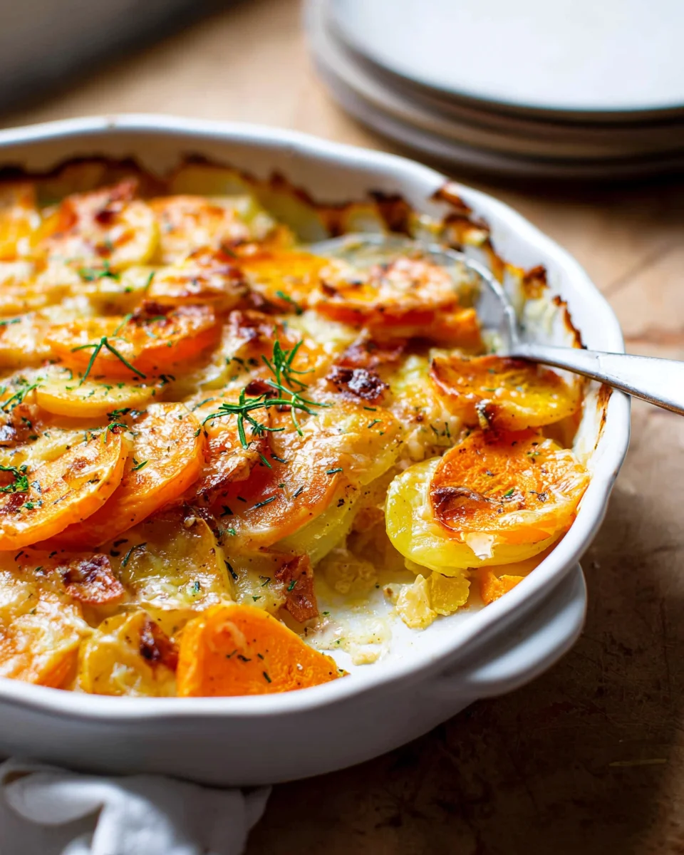 Leckere Kürbis Kartoffel Auflauf – Einfaches Rezept für Herbst!