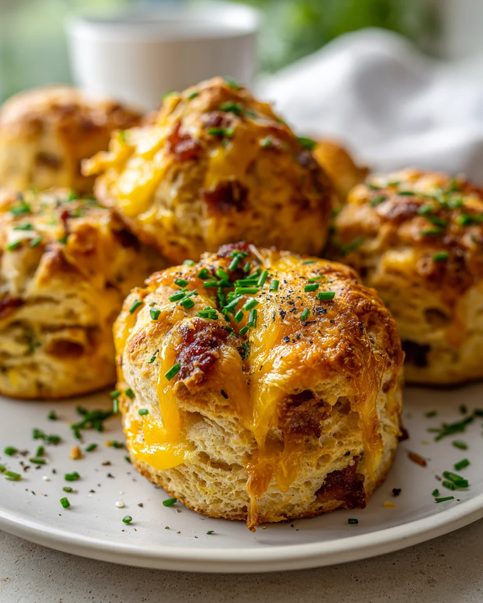 Beef Bacon und Cheddar Biscuit Rolls – Leckeres Rezept!