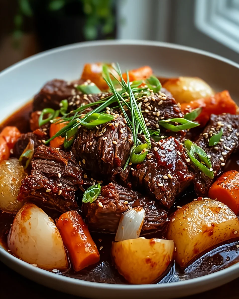 Korean Style Pot Roast: Zartes Rindfleisch nach koreanischer Art