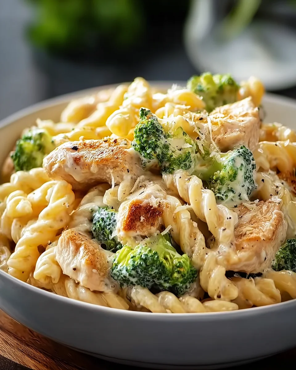 Cremige Hähnchen-Brokkoli-Pasta mit Wow-Effekt!