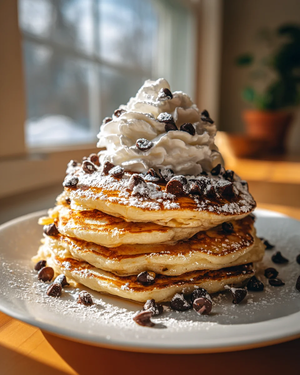 Schokoladen-Pfannkuchen mit Schlagsahne – Ein Genuss!