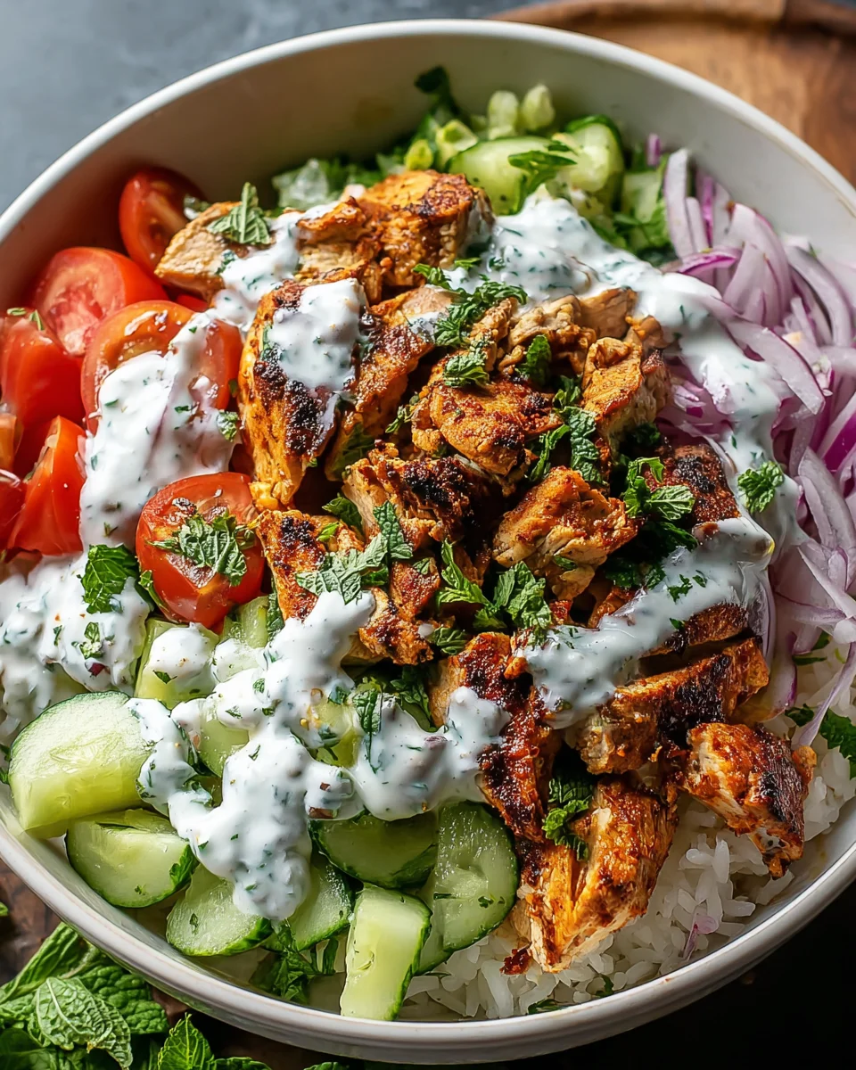 Authentische Hühnchen Shawarma Bowl in Min. Fertig!