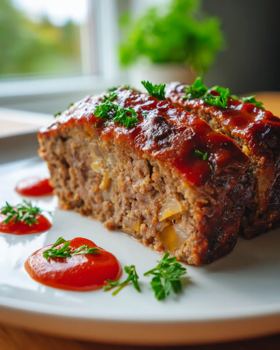 Saftiger Hackbraten mit Kräuterzauber